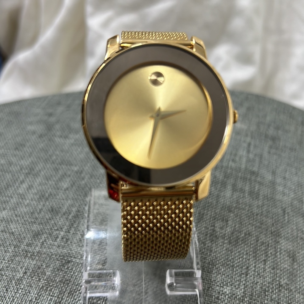 Stainless Steel Fashionable Simple Watch With Mesh Strap, Classic☑️